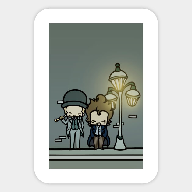 Holmes Watson Sticker by xanderbaldini